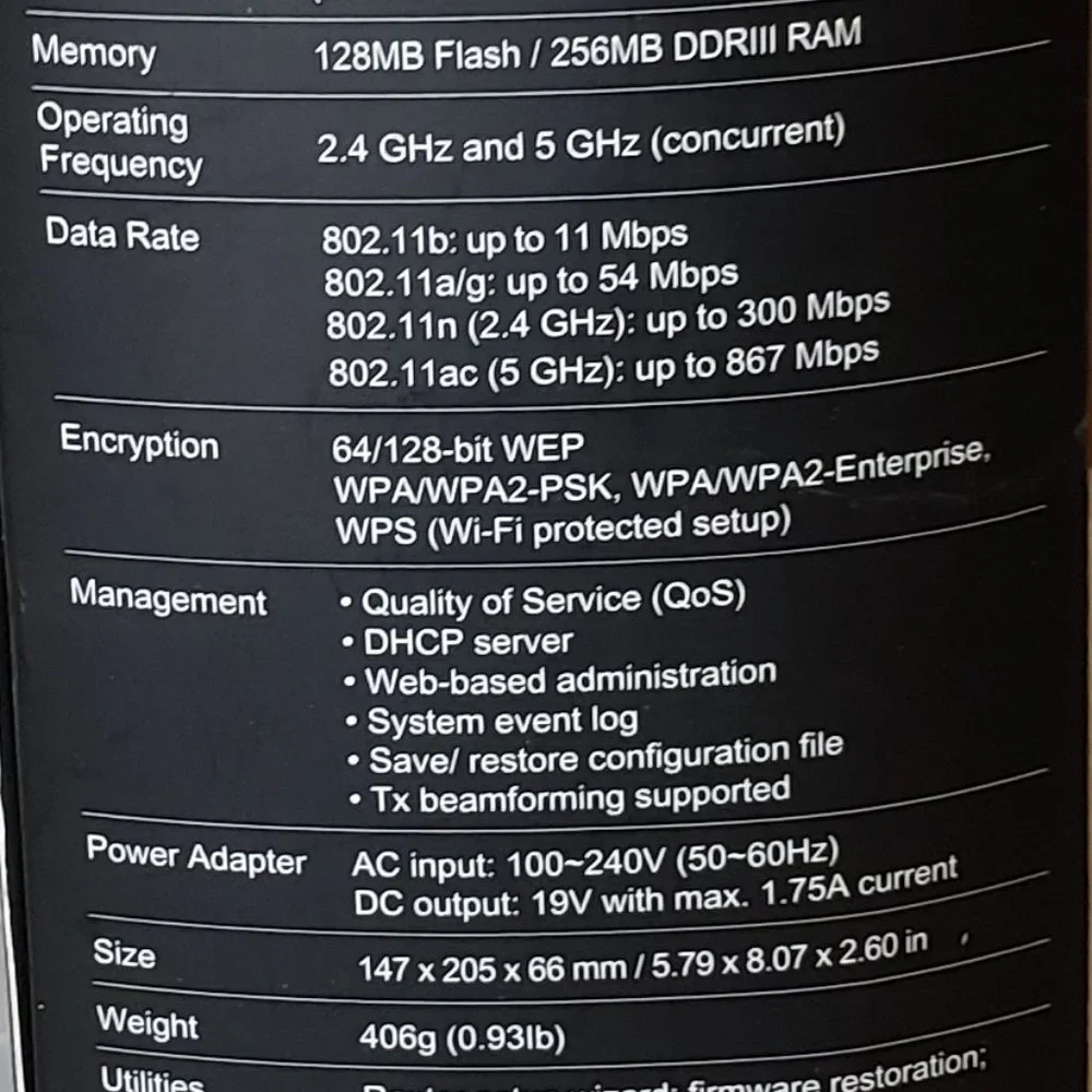 Router, ASUS - RT-AC56R Gigabit Router, 802.11ac, Wireless-AC 1200